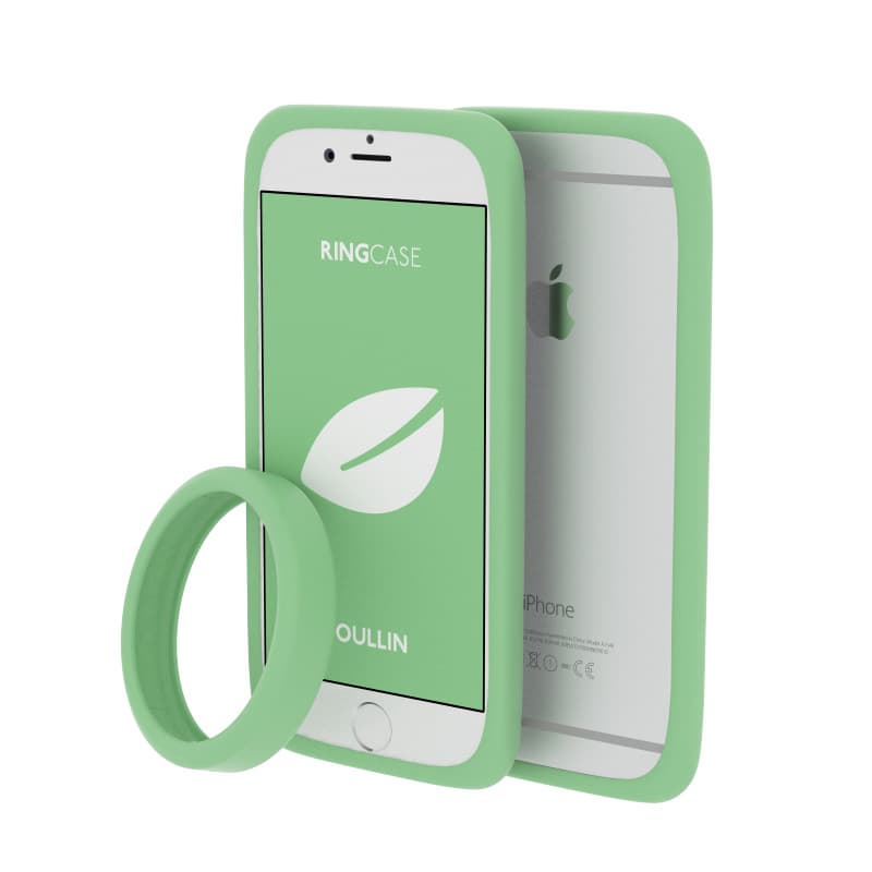 OULLIN RINGCASE for iPhone 5_ 5s and 6_ Grayed Jade